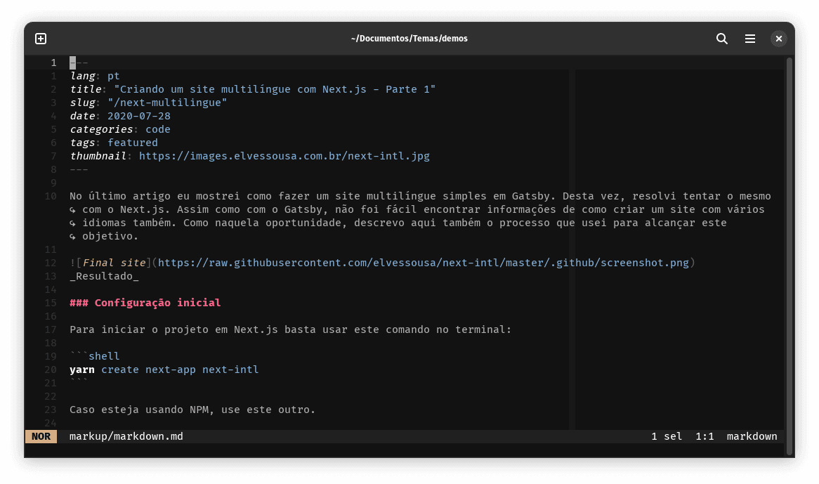 markdown- screenshot