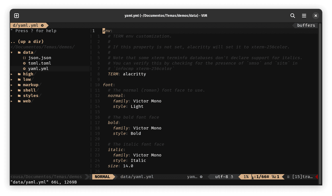 yaml- screenshot