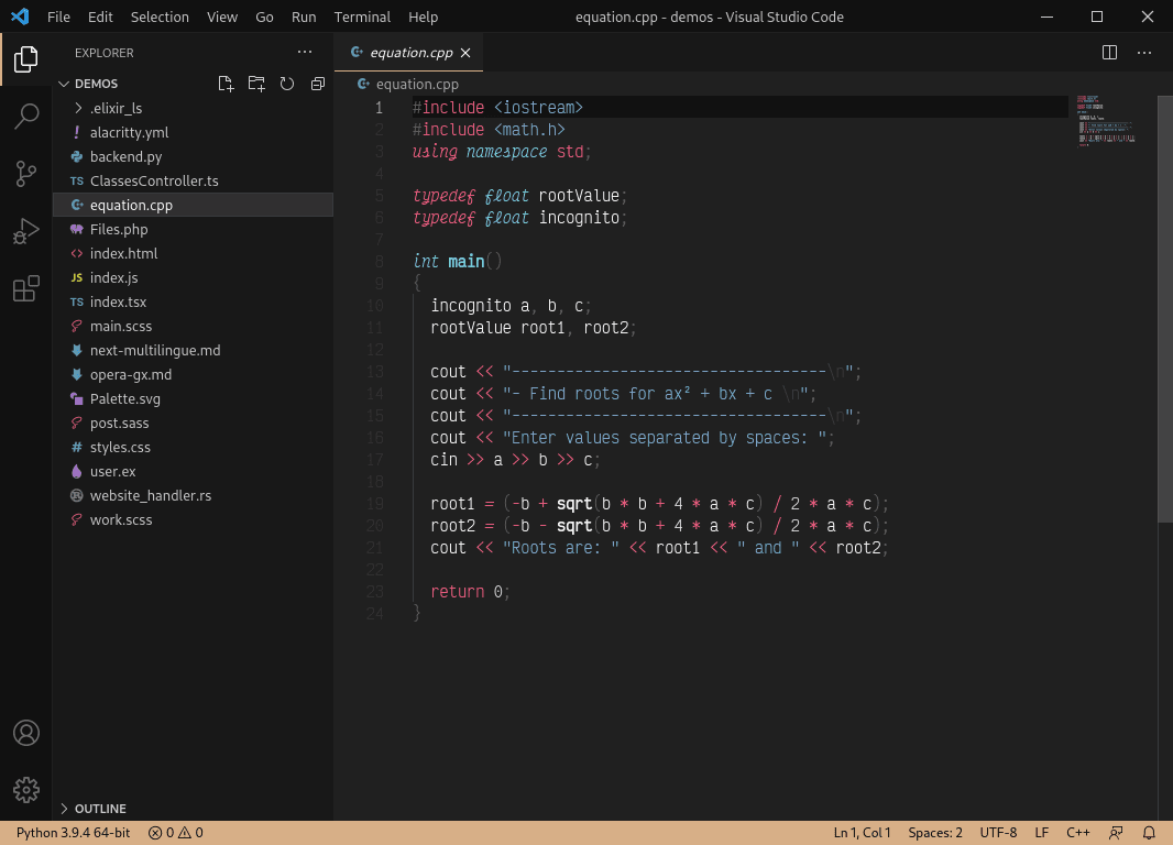 cpp- screenshot