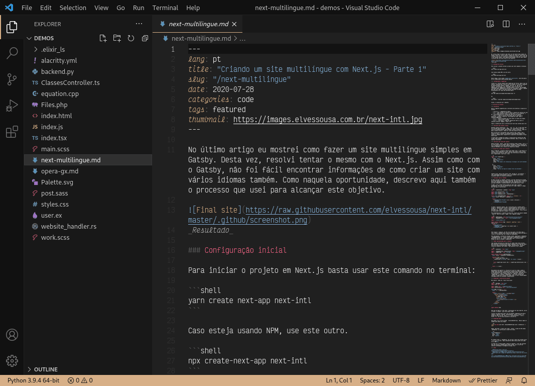 markdown- screenshot